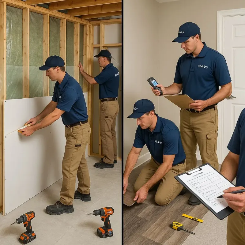 Repairs and Reconstruction process in South Farmingdale, NY